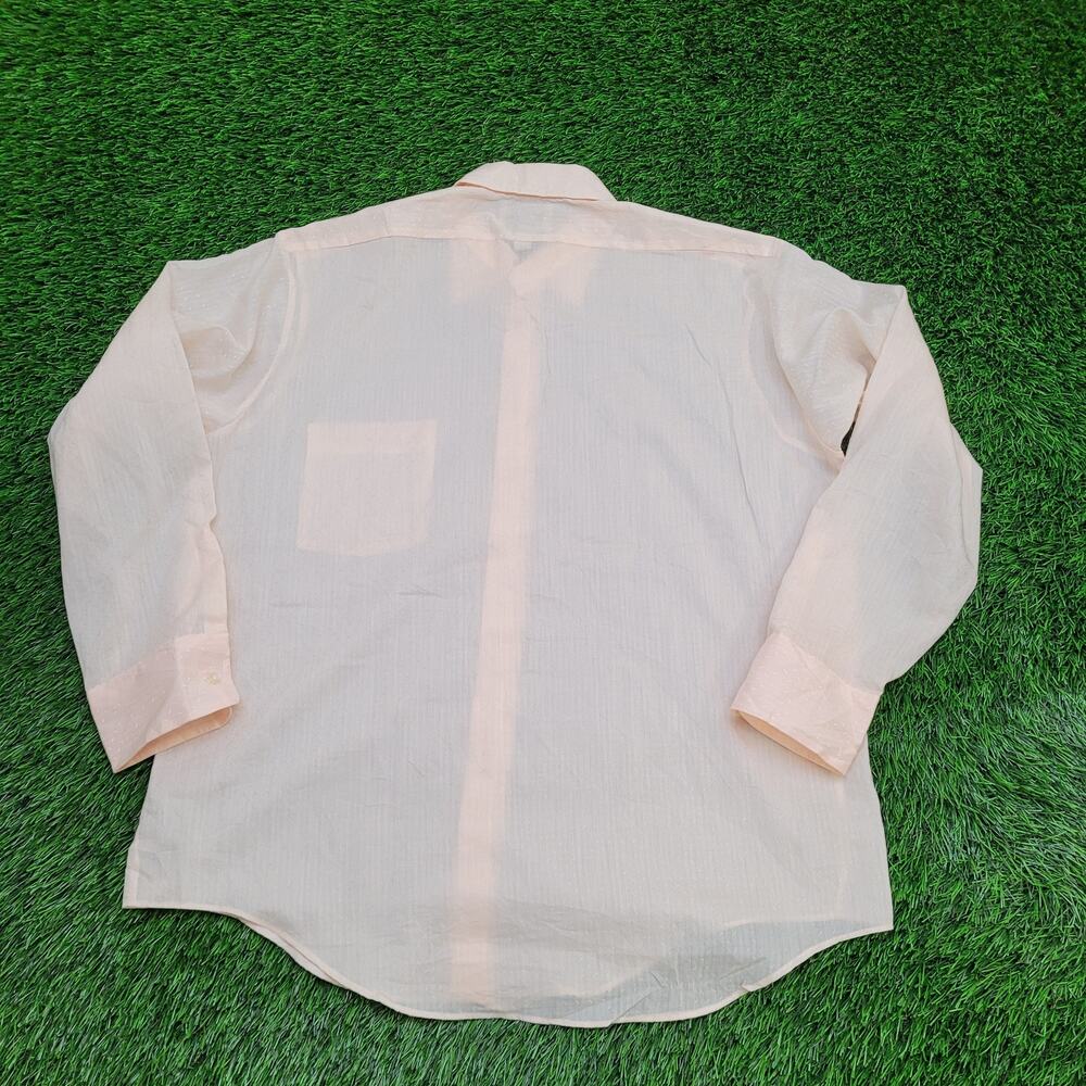 Vintage 70s Arrow Kirk Kent Button Shirt XL 24x30 Long-Tails - Picture 3 of 9